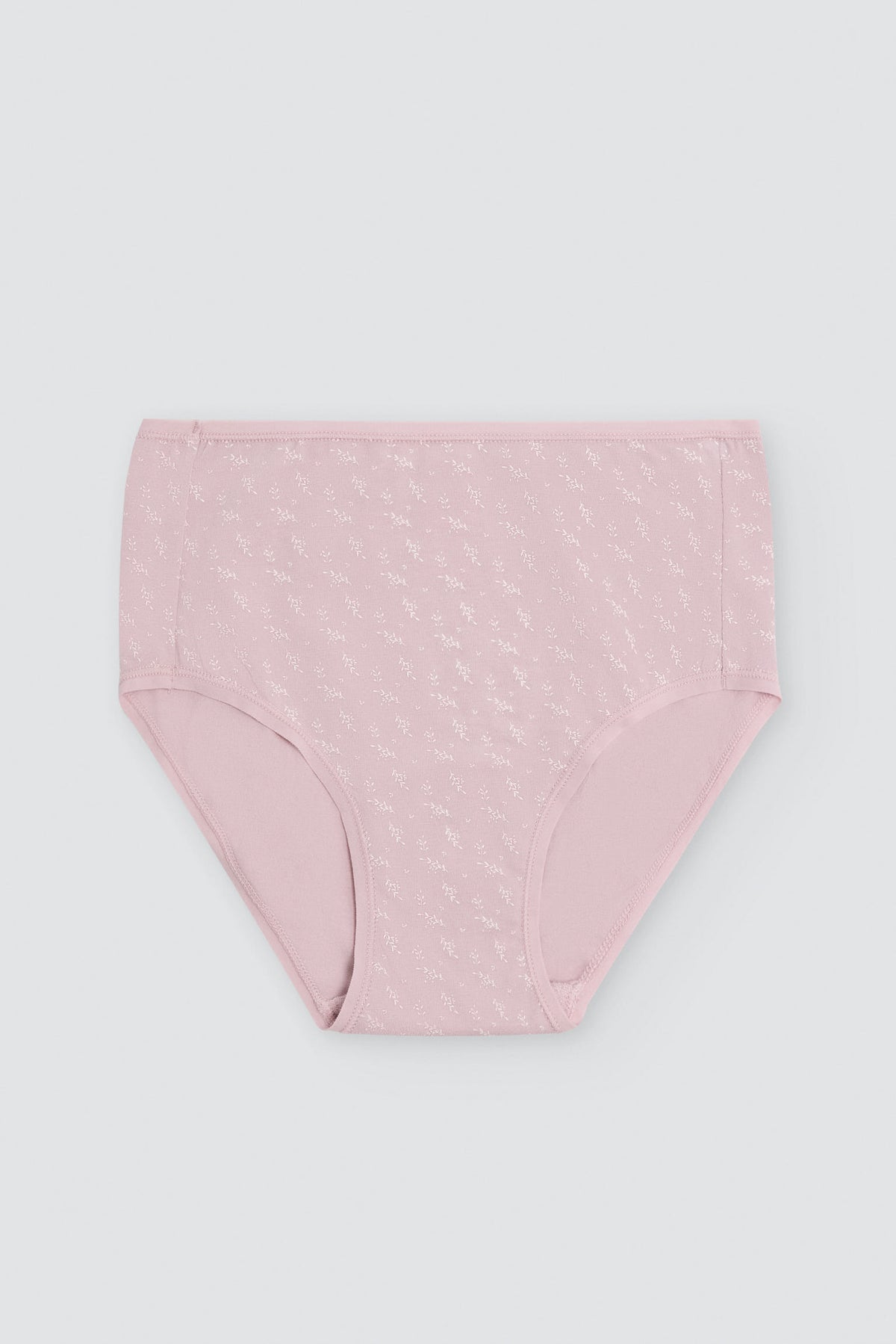 Pack de 2 culottes hautes imprimées en coton, multicolore