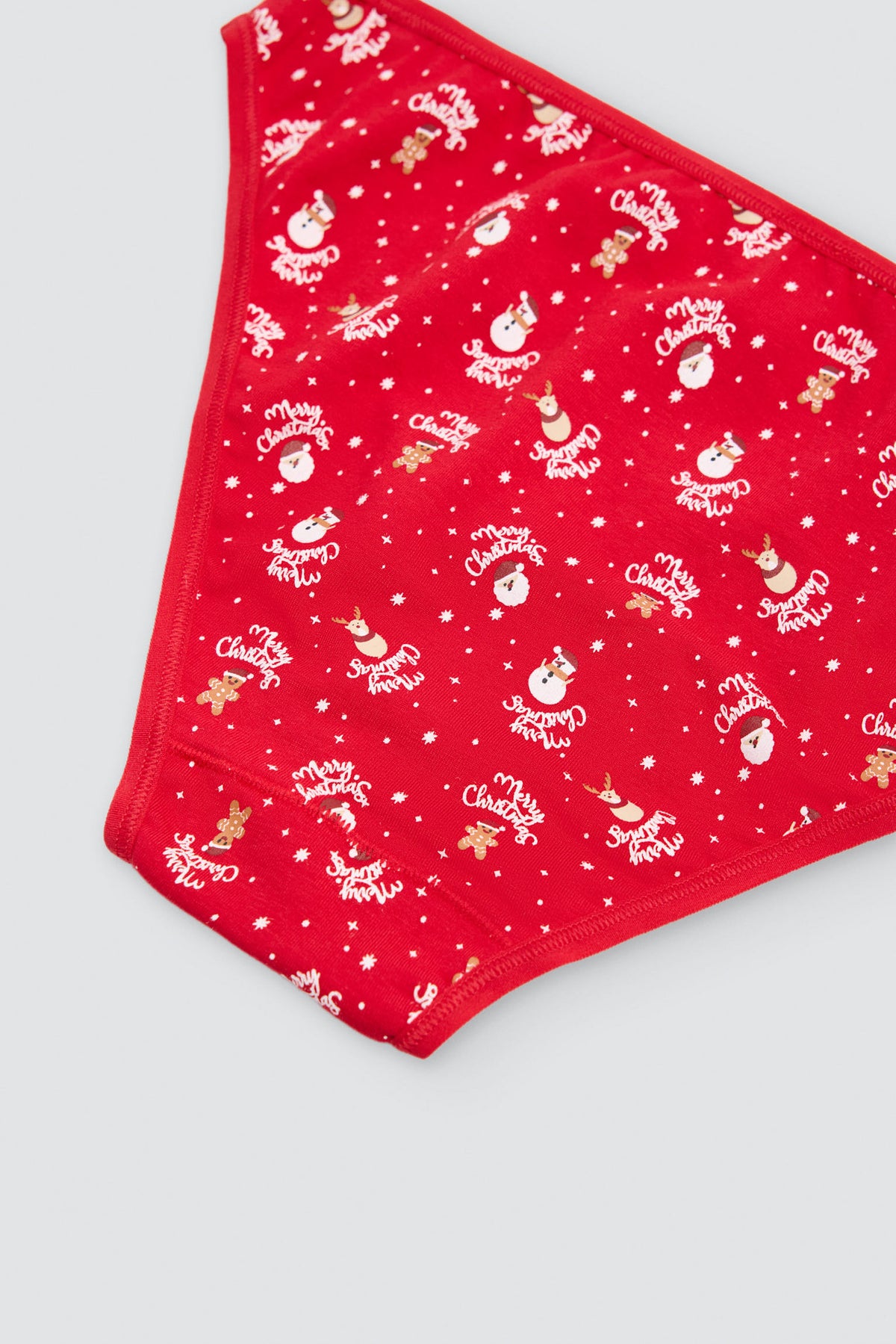 Braga mini mujer algodón navidad estampado Papá Noel