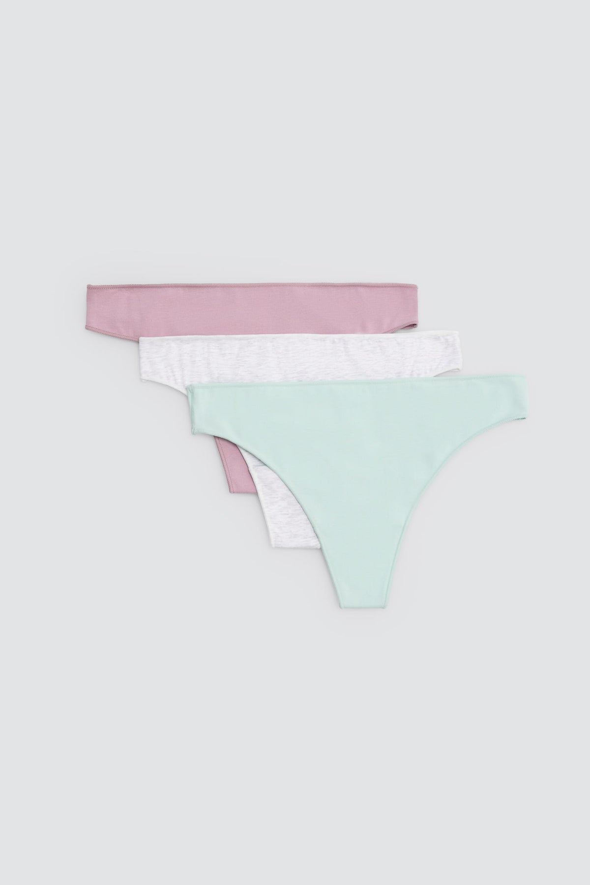 Pack de 3 tangas algodón básicos colores - Ysabel Mora