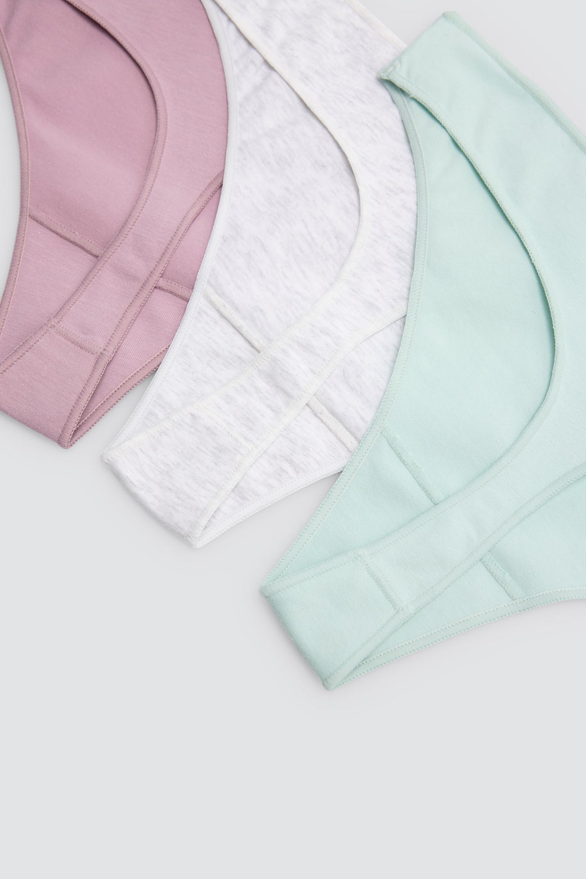 Pack de 3 tangas algodón básicos colores - Ysabel Mora