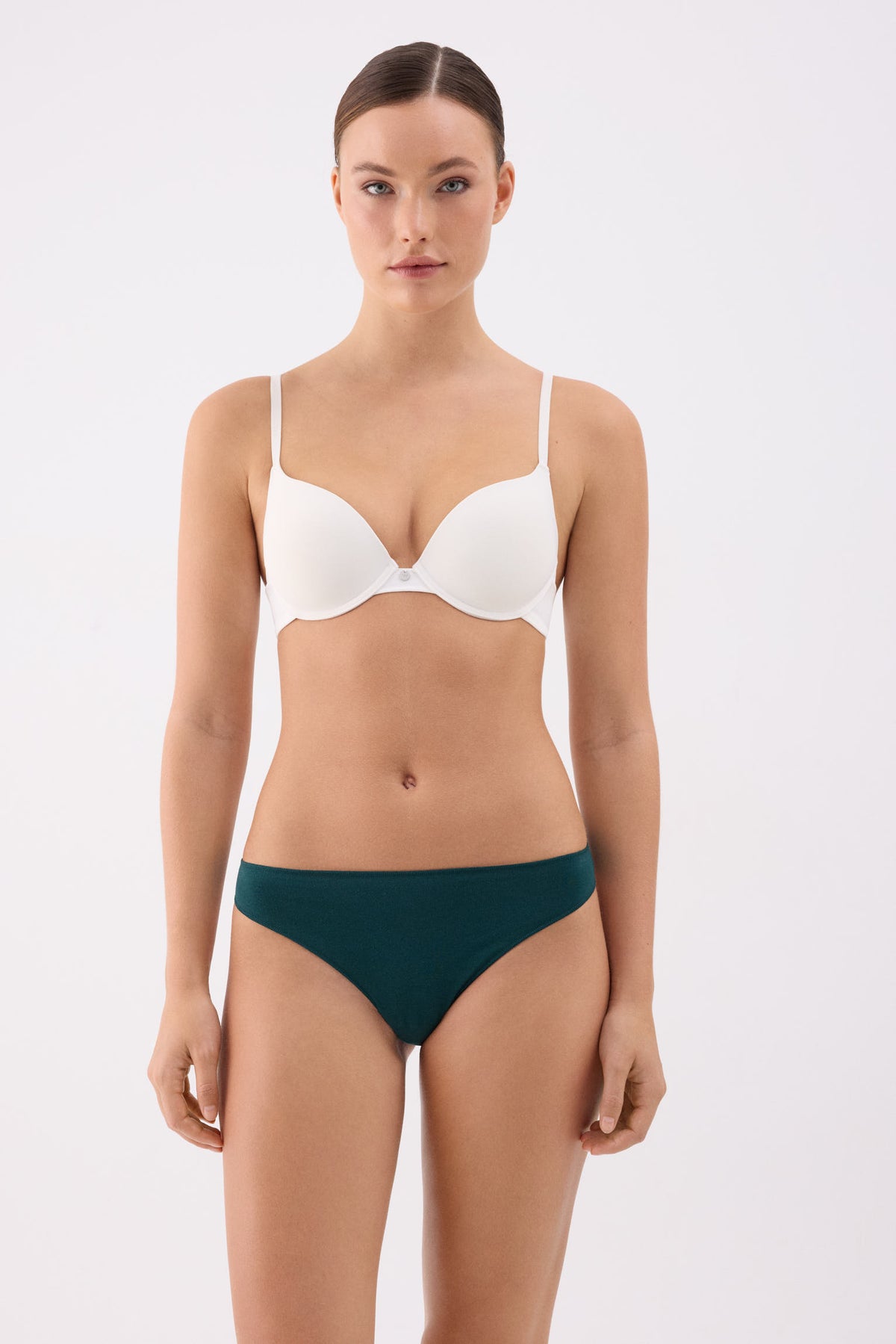 Pack de 3 strings en coton dans des tons froids