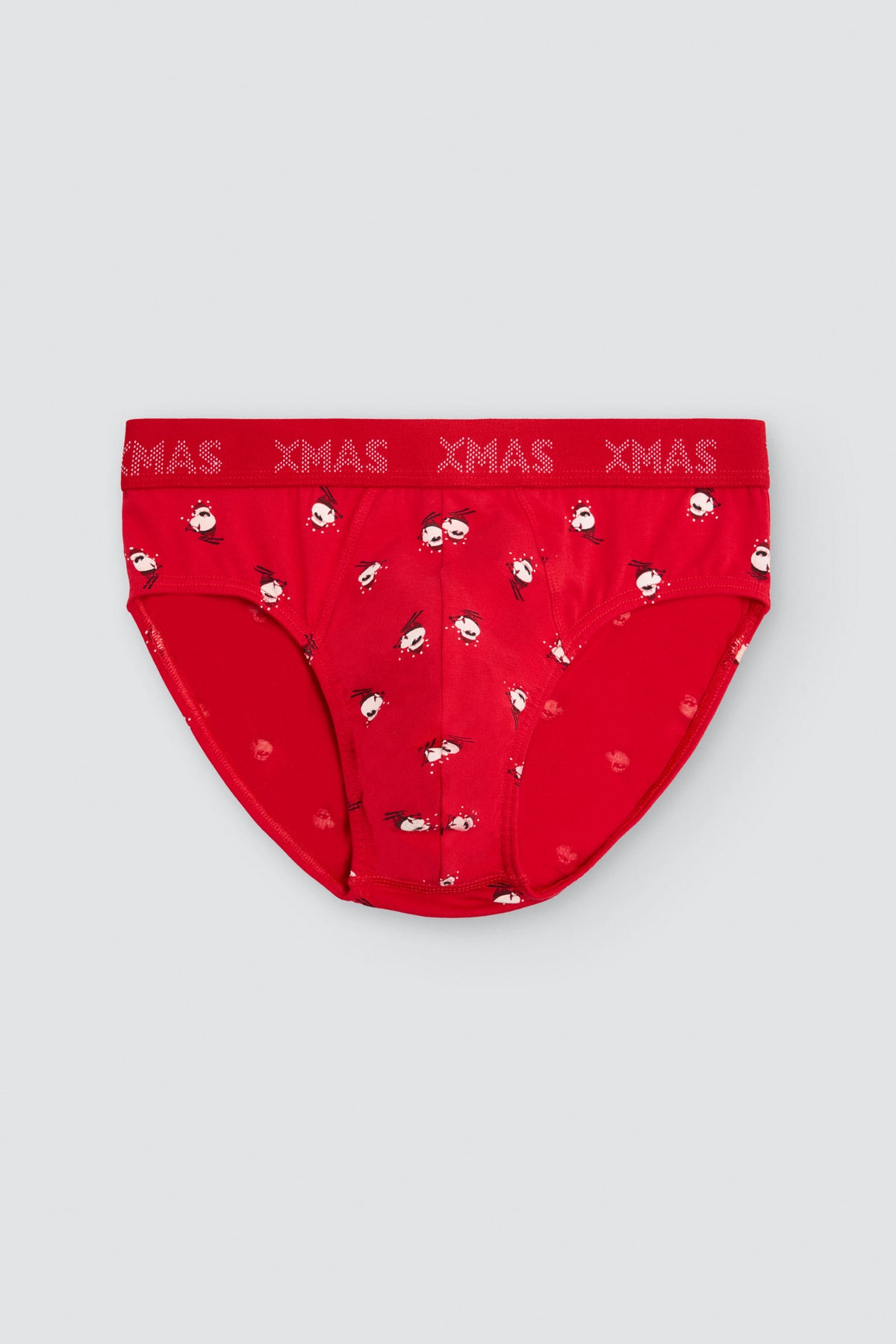 Pack slip y calcetín estampado Papa Noel esquiador - Ysabel Mora