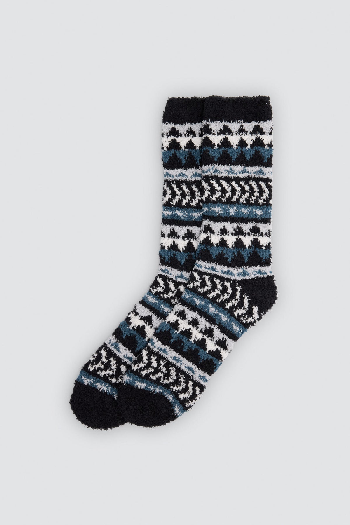 Lot de 3 chaussettes en flanelle imprimé ethnique