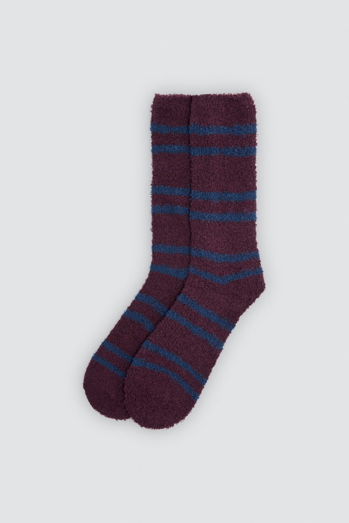 Lot de 4 chaussettes en flanelle rayures et motifs géométriques