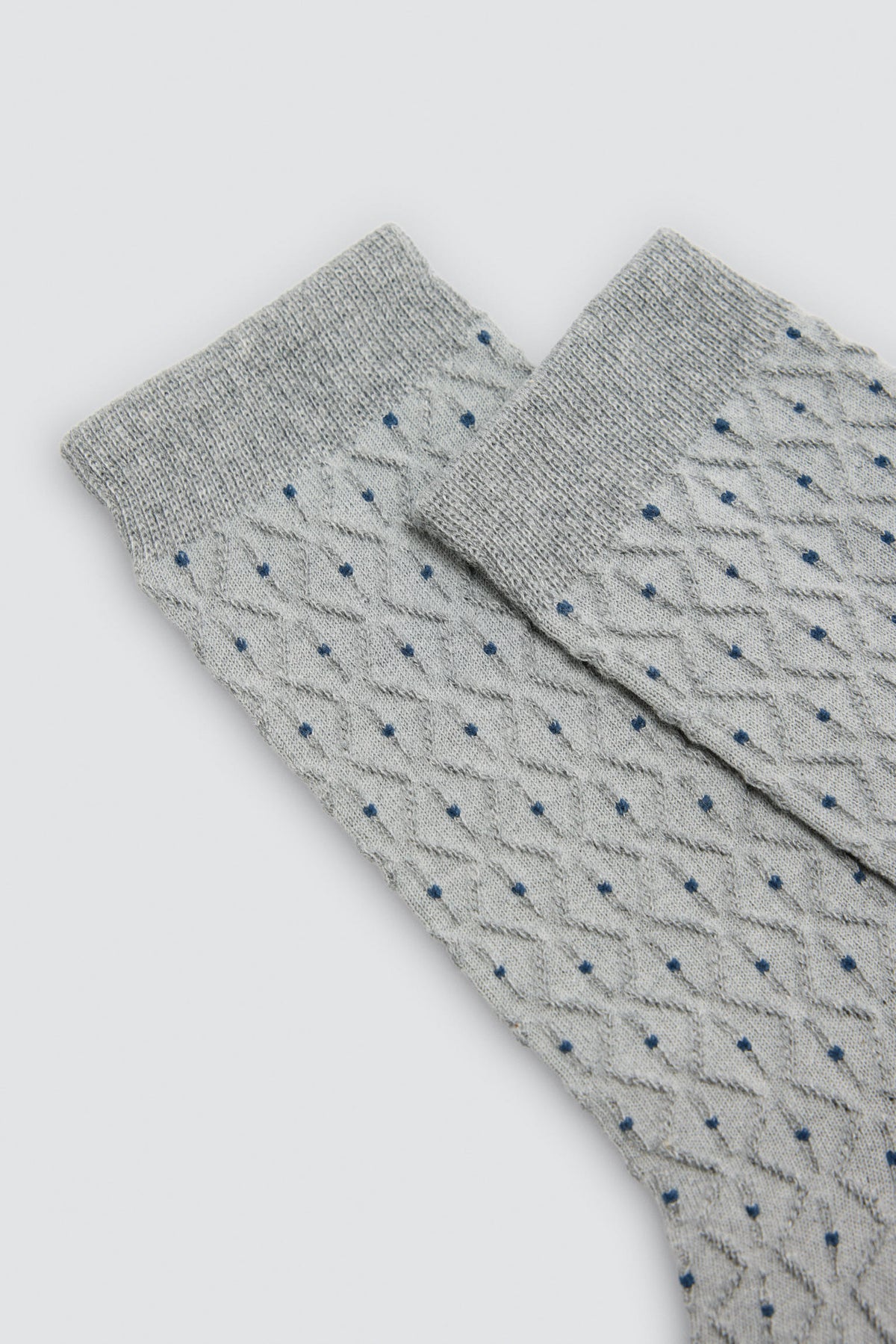 Lot de 3 chaussettes homme texturées à pois