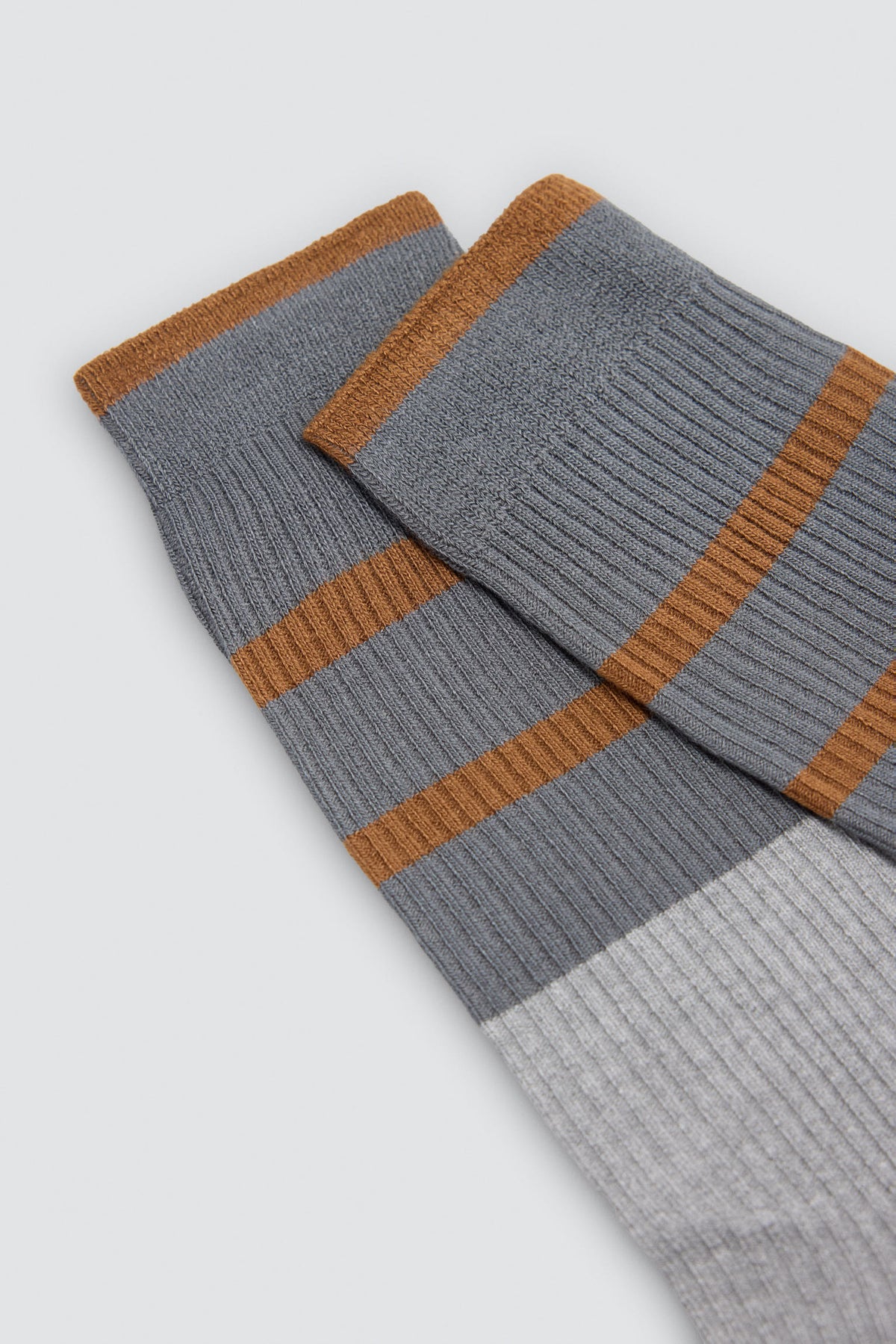 Lot de 3 chaussettes côtelées rayées