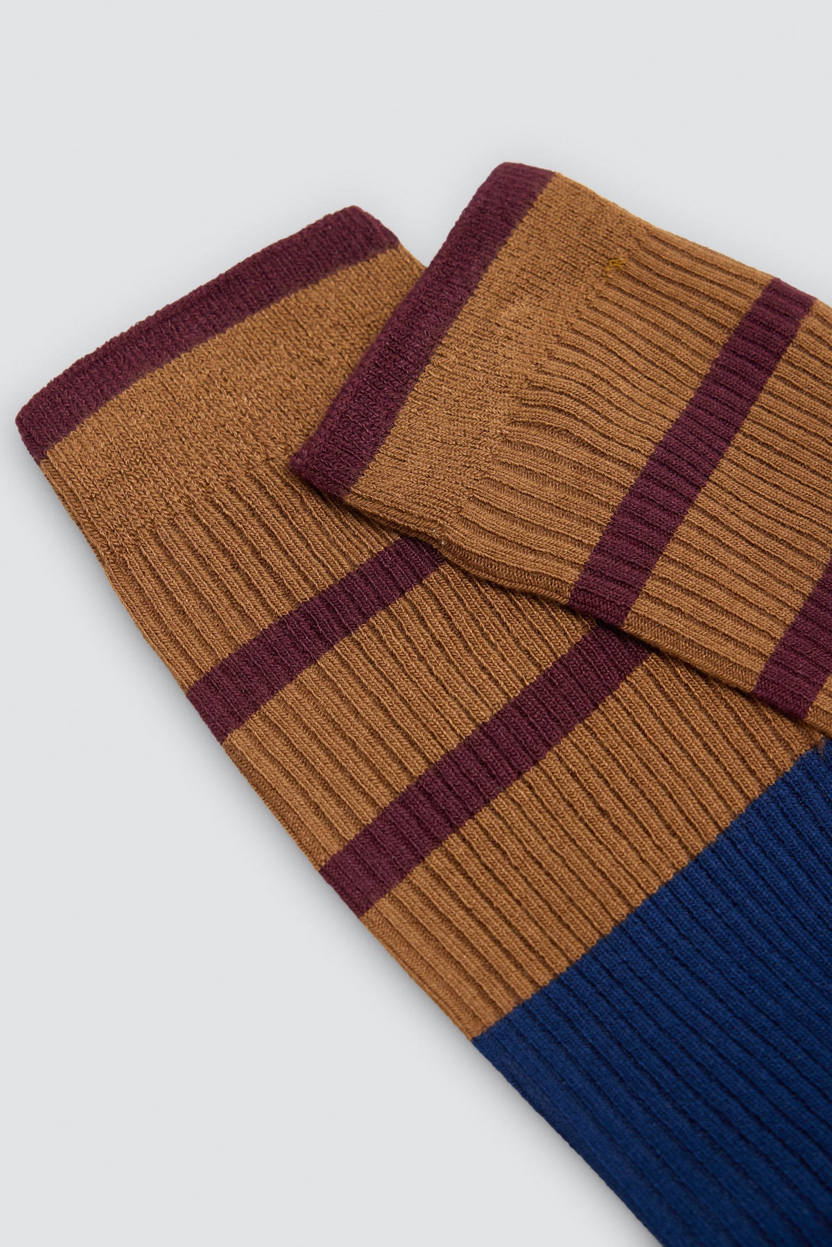 Lot de 3 chaussettes côtelées rayées