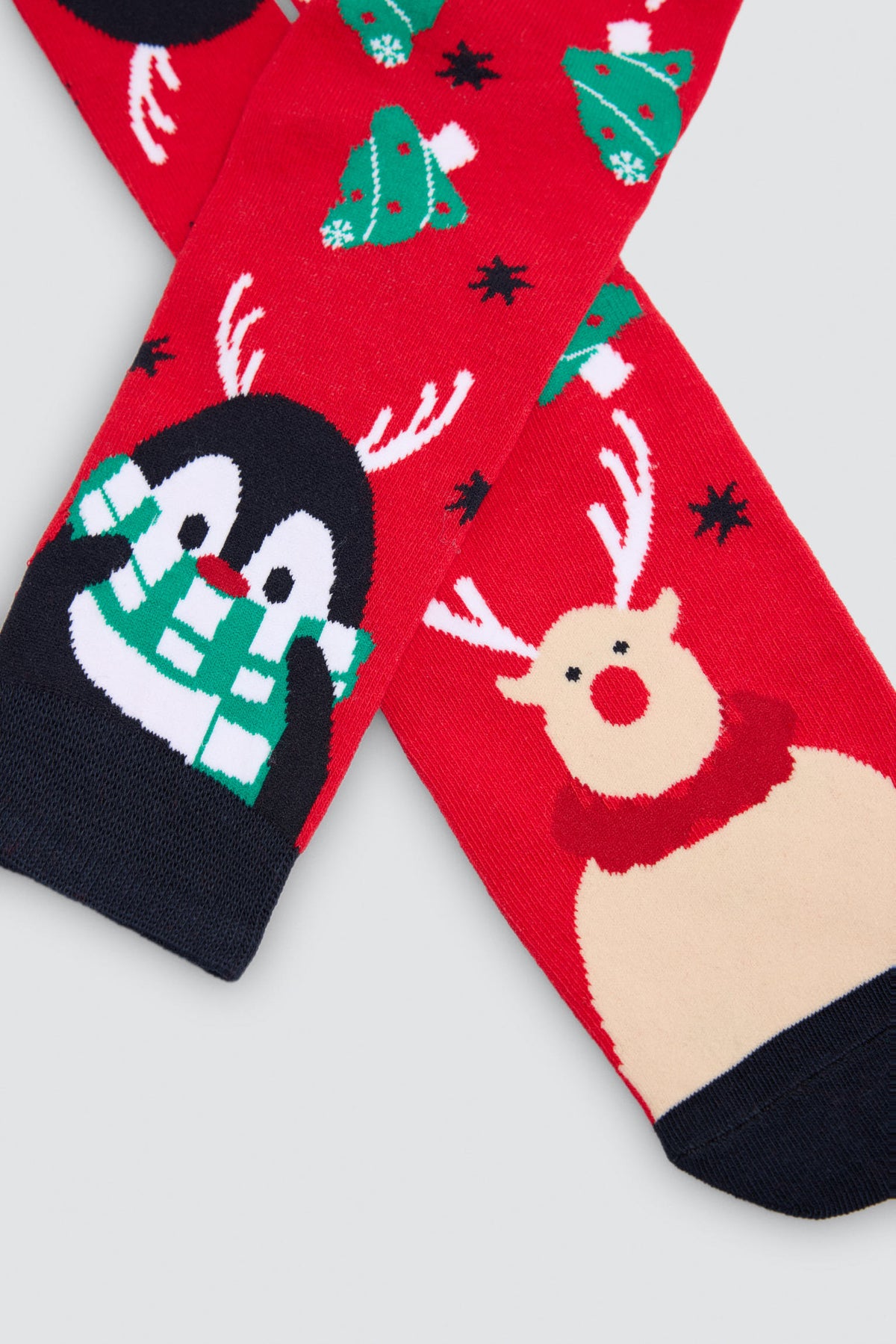 Lot de 2 chaussettes homme imprimé Noël