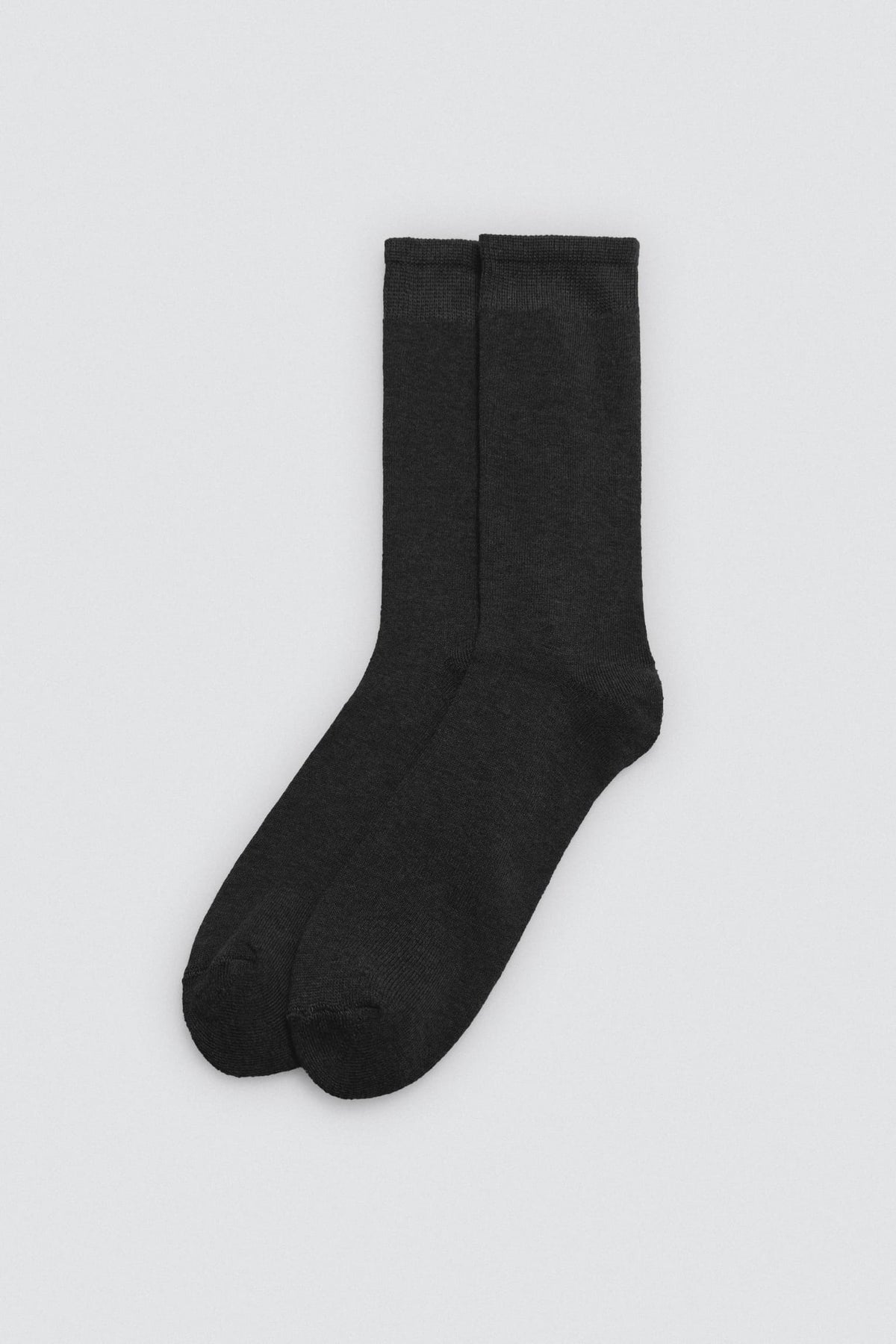 Pack 3 calcetines altos térmicos puño antipresión color negro - Ysabel Mora