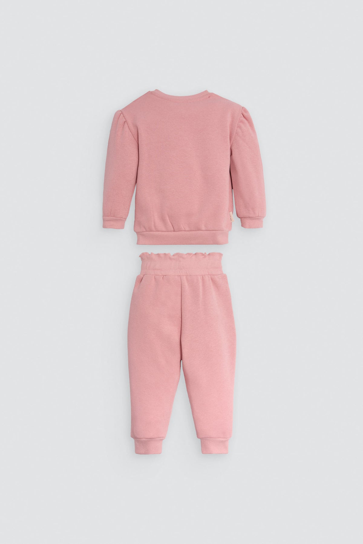 Conjunto bebé sudadera y jogger estampado gato con lazo - Ysabel Mora