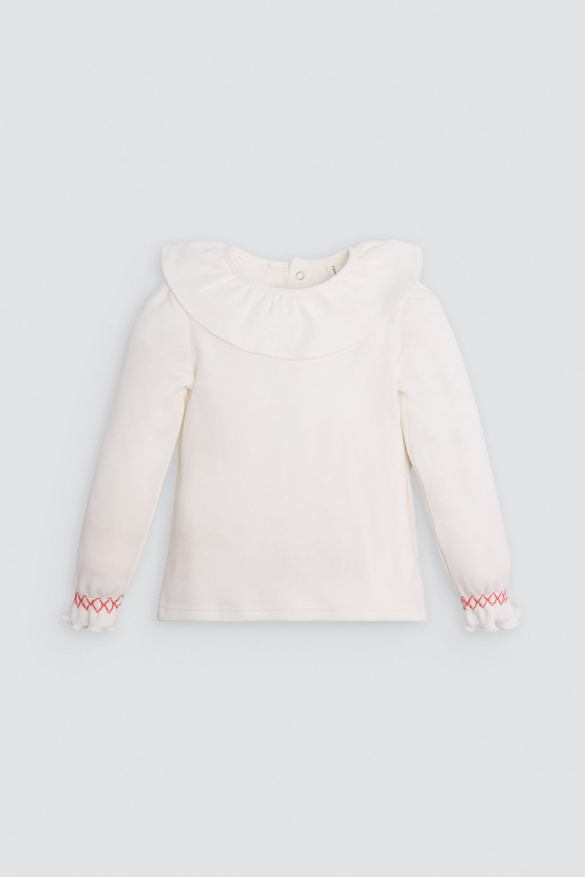 Conjunto bebé falda pana y camiseta manga larga volante - Ysabel Mora