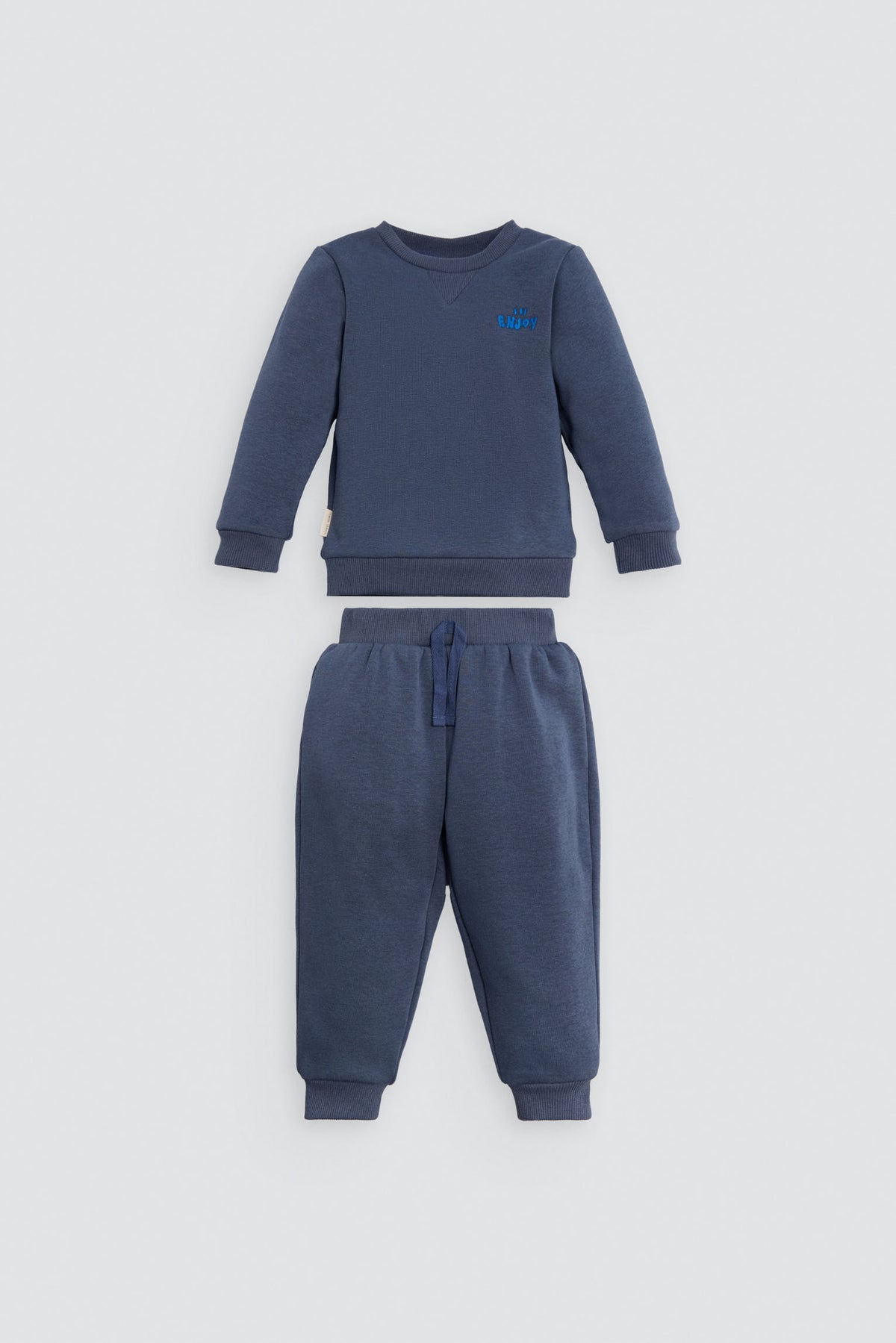 Ensemble survêtement bébé manches longues ENJOY bleu marine