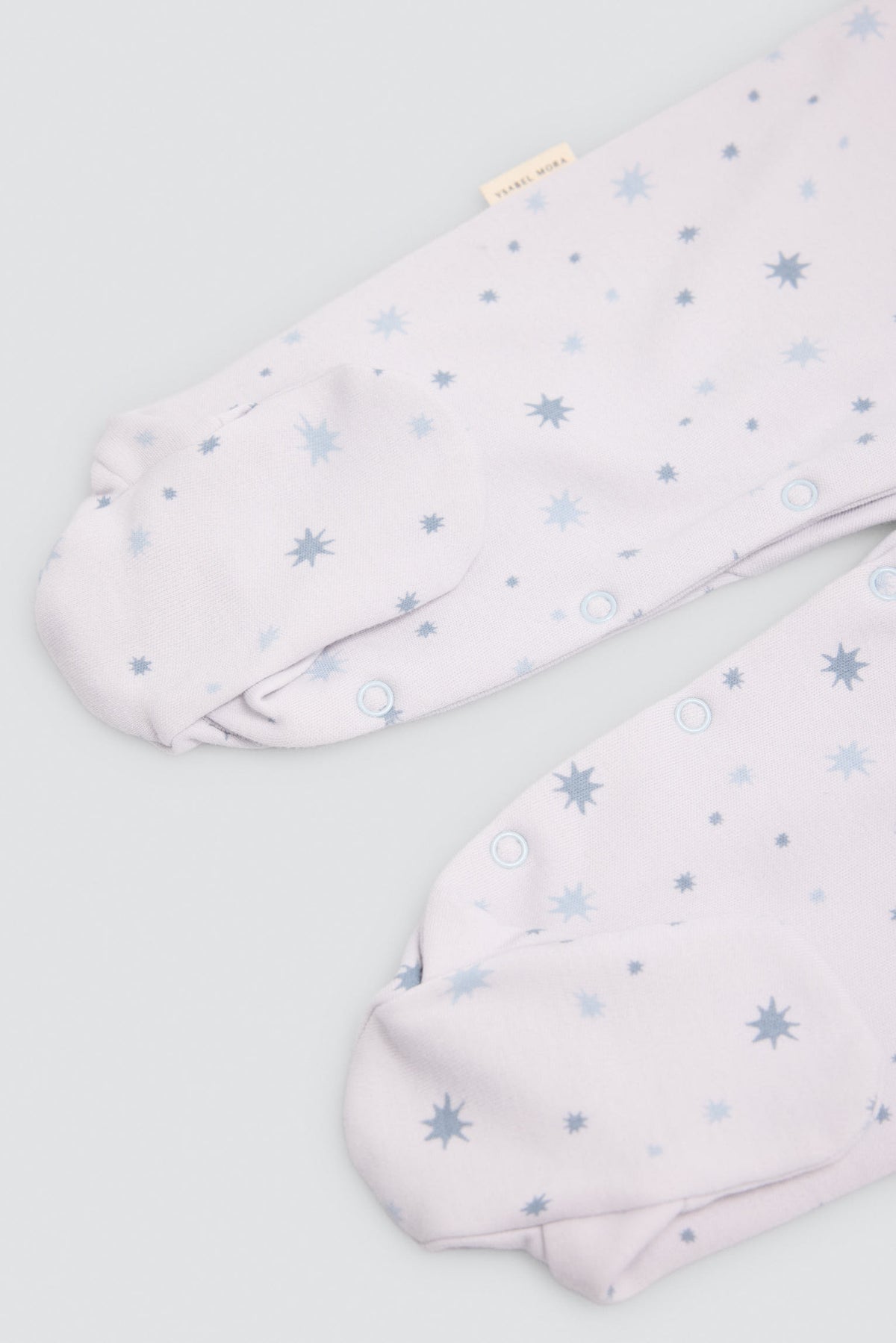 Pelele bebé manga larga detalle bordado estampado estrellas - Ysabel Mora