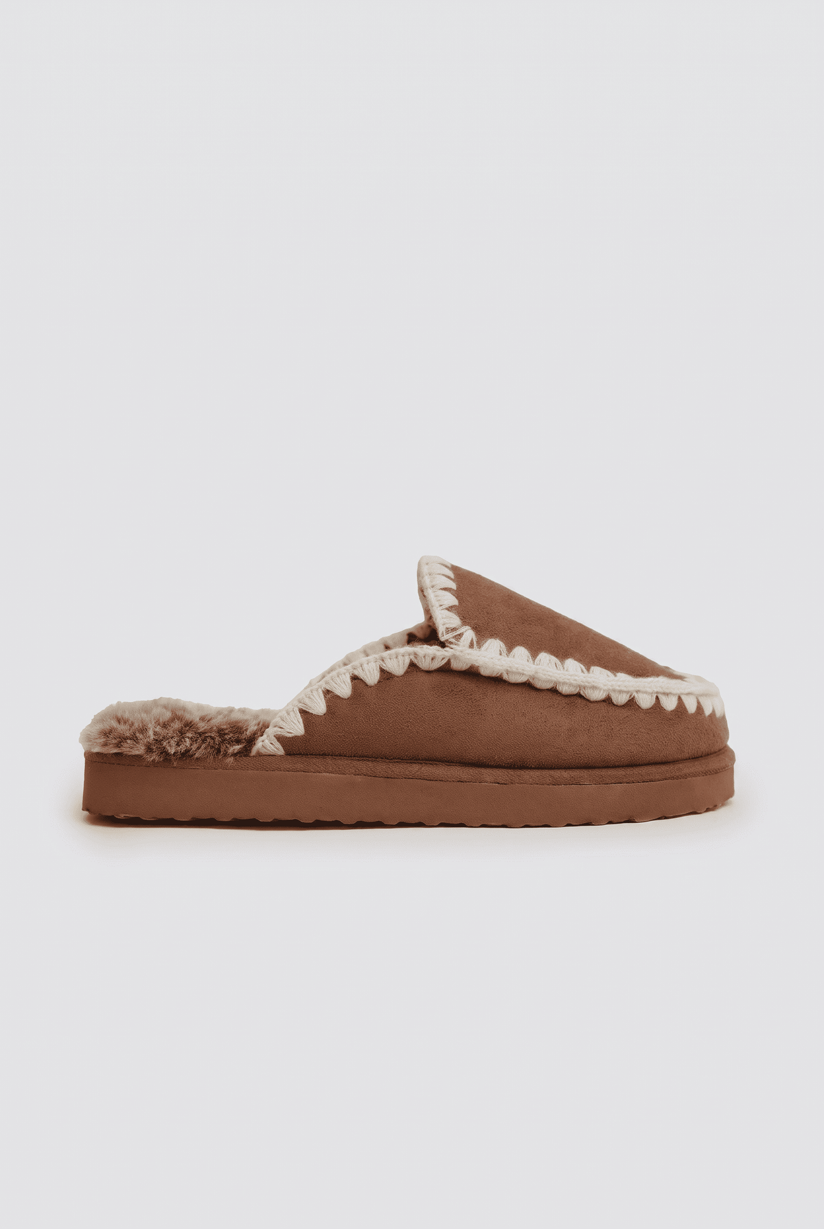Chaussons style mocassin camel