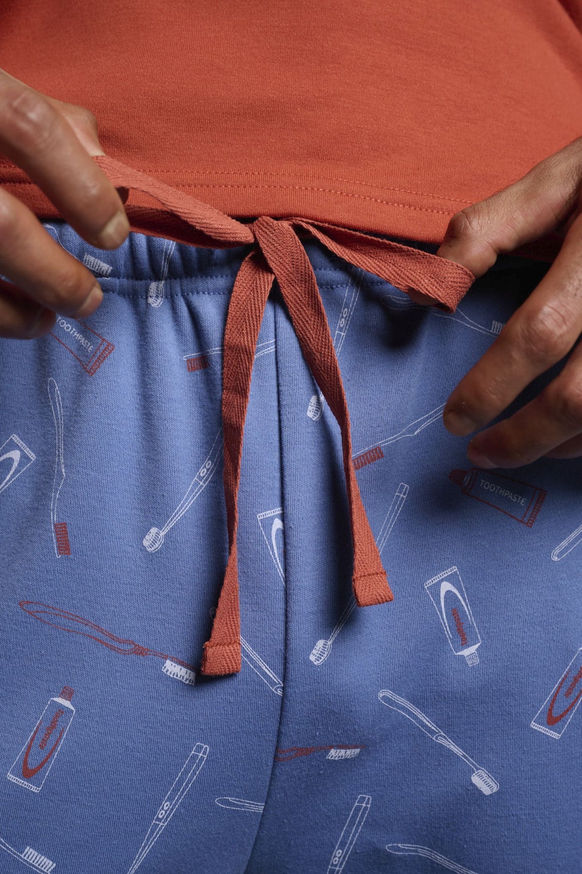 Pyjama long homme molletonné imprimé couverts