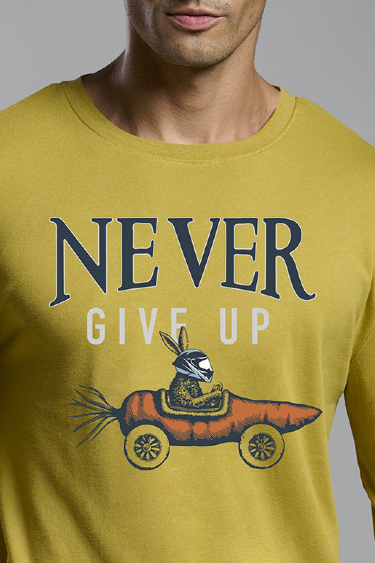 Pyjama long homme molletonné imprimé driver Never Give Up