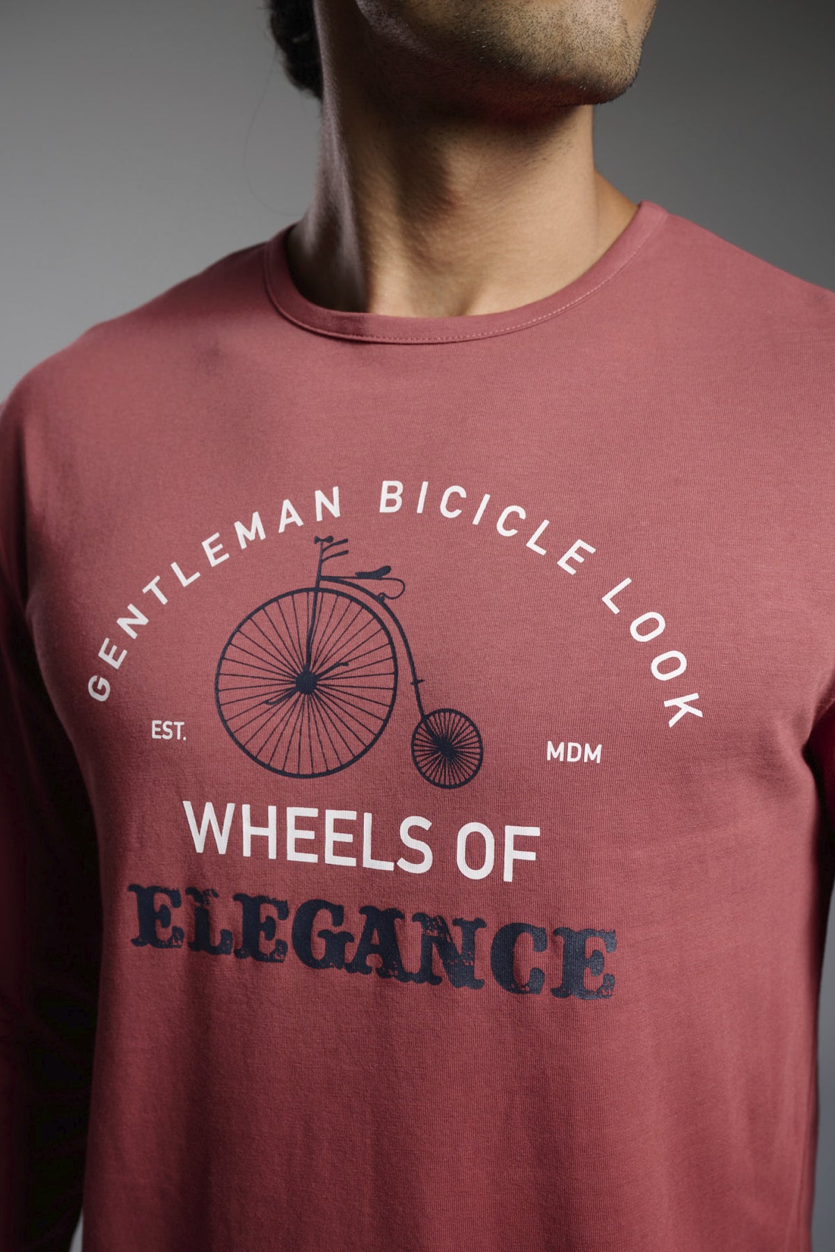 Pyjama long homme coton imprimé Gentleman Bicycle Look