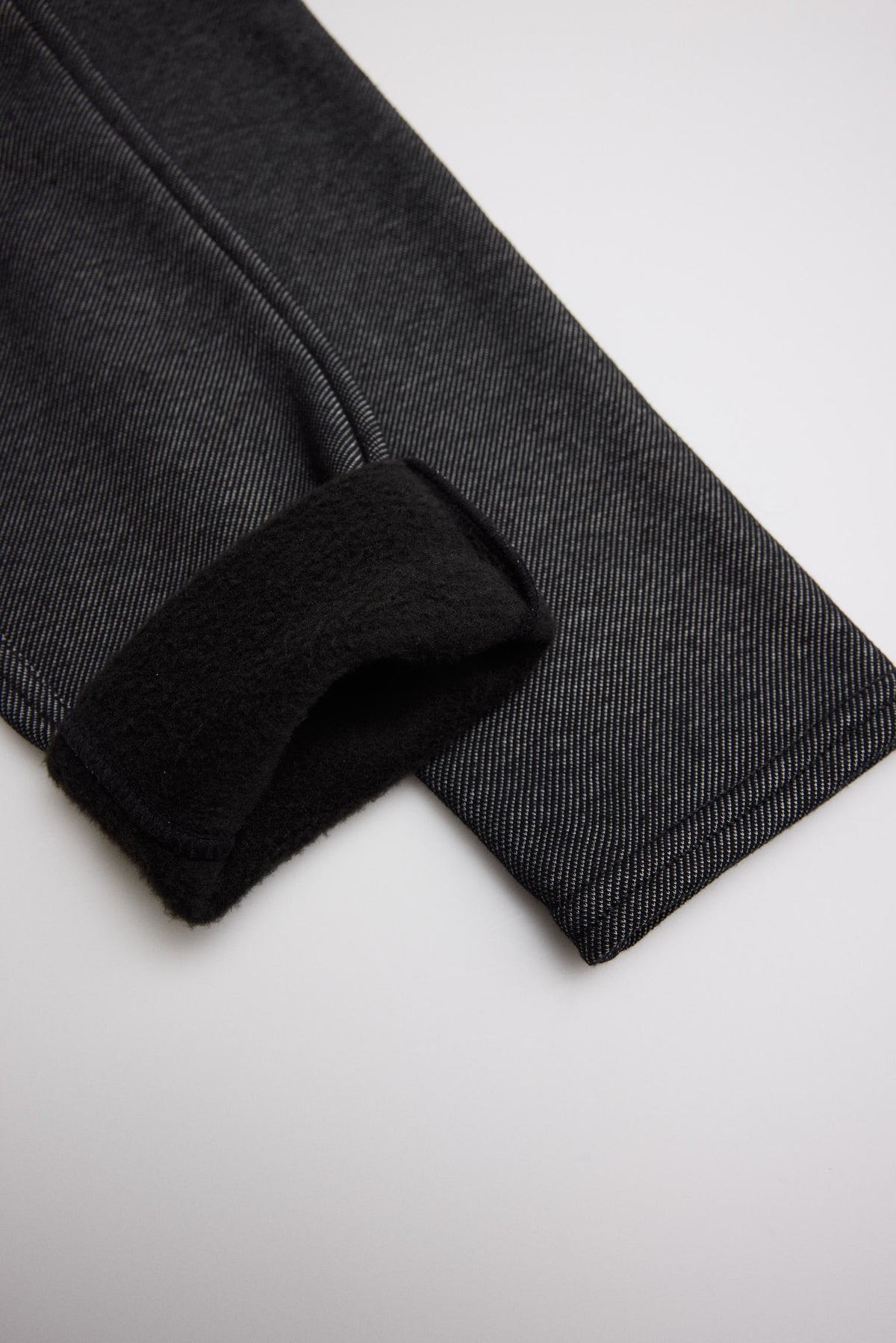THERMIQUE Legging fille noir molletonné effet denim