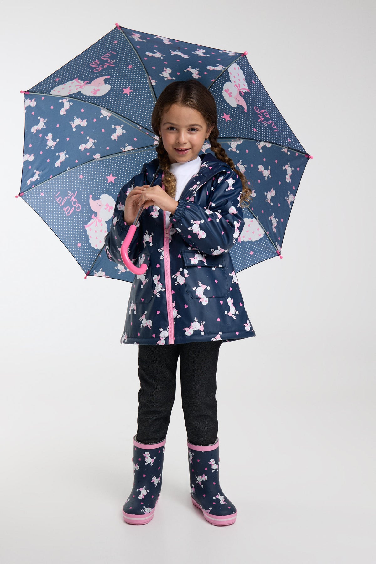 Parapluie fille imprimé caniches