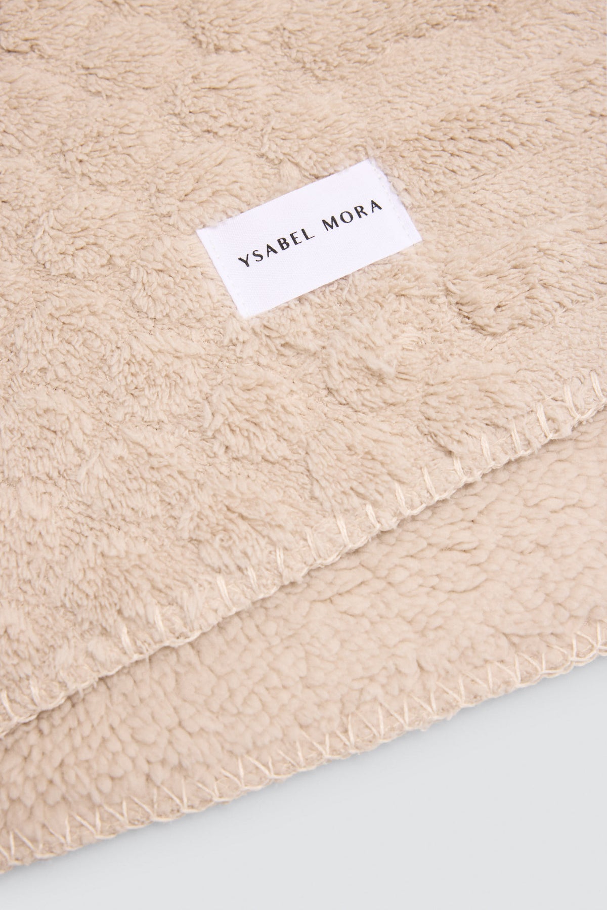 Plaid texturé beige