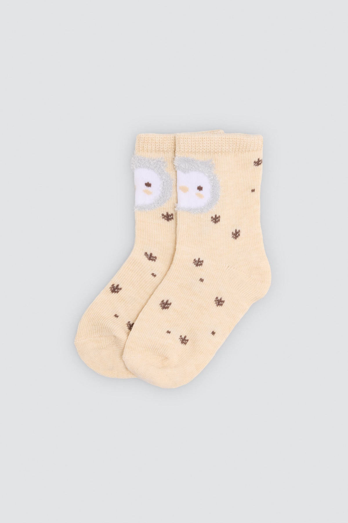 Lot de 4 chaussettes bébé imprimé hiboux et arbres