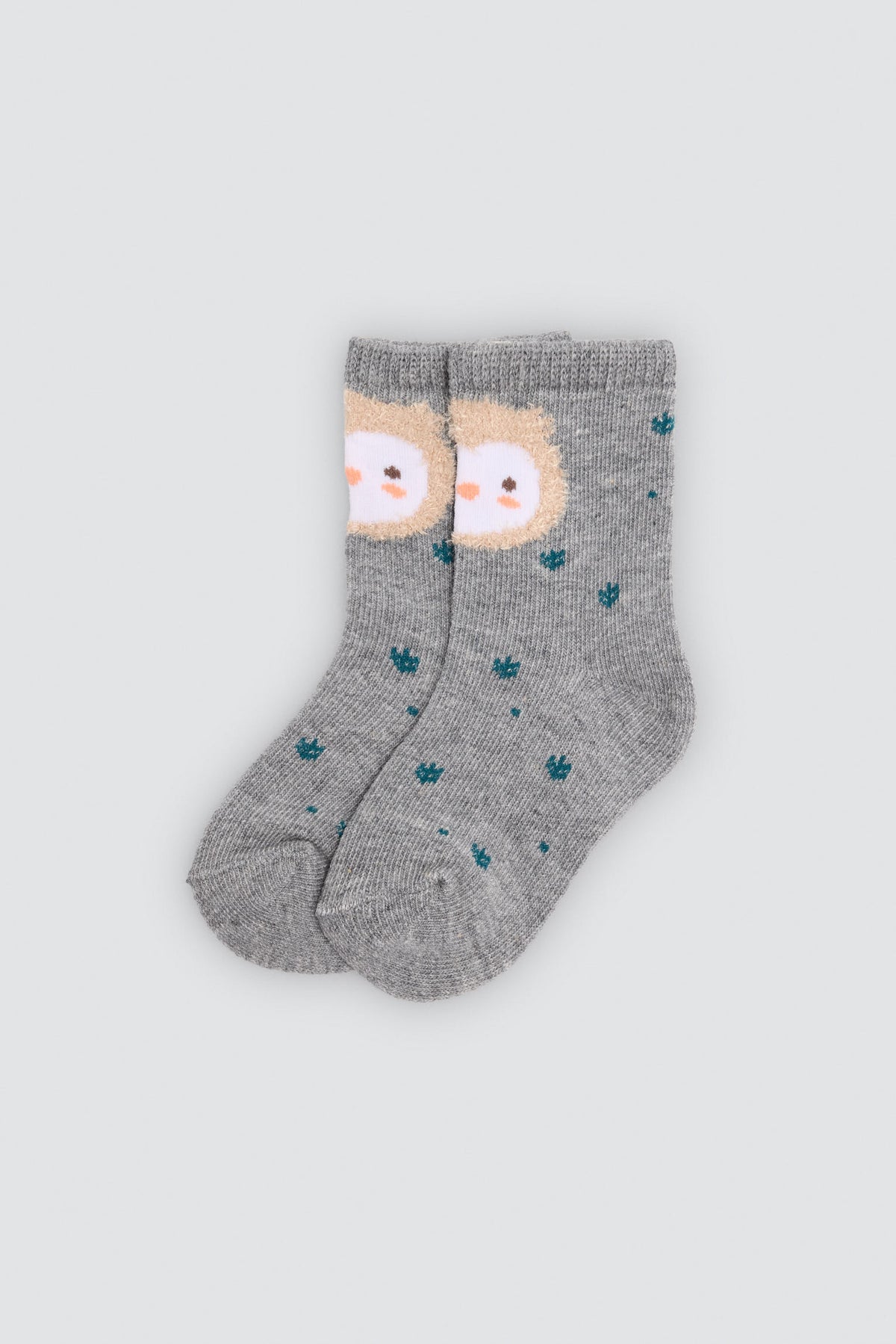 Lot de 4 chaussettes bébé imprimé hiboux et arbres
