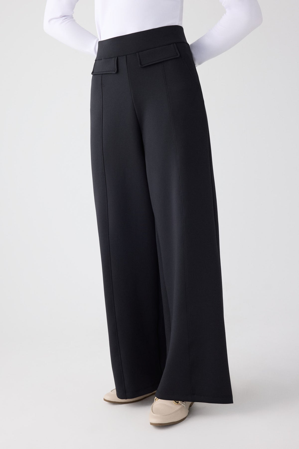 70473-negro-pantalon-mujer-ancho-de-tiro-alto-nervio-central-verde-negro