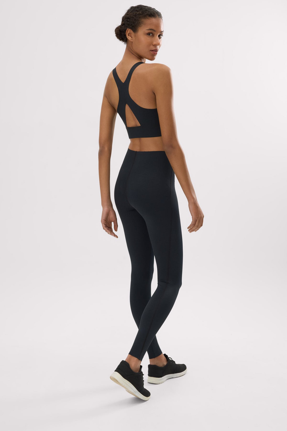 Leggings deportivos compressive largos vientre plano negro - Ysabel Mora