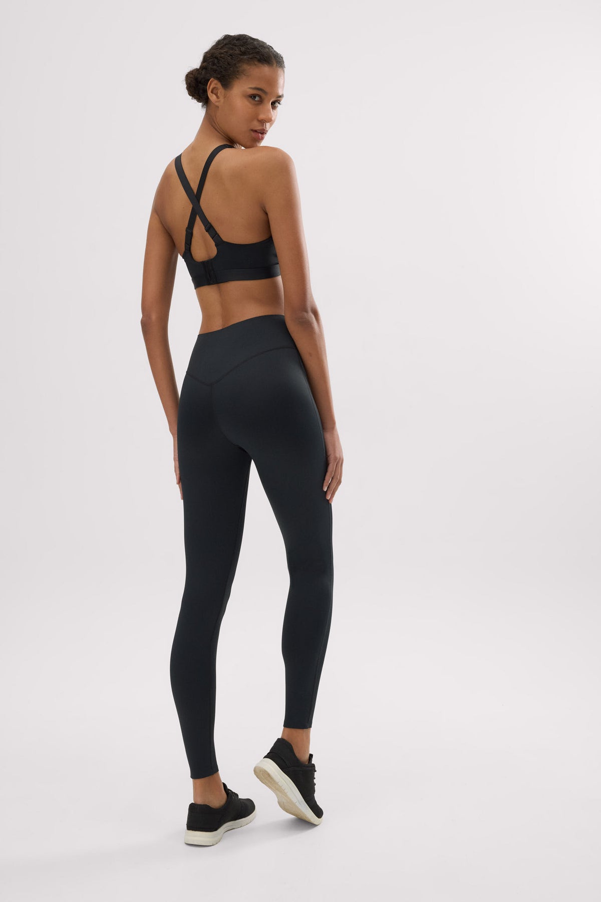 Leggings deportivos Compressive efecto push-up negro - Ysabel Mora