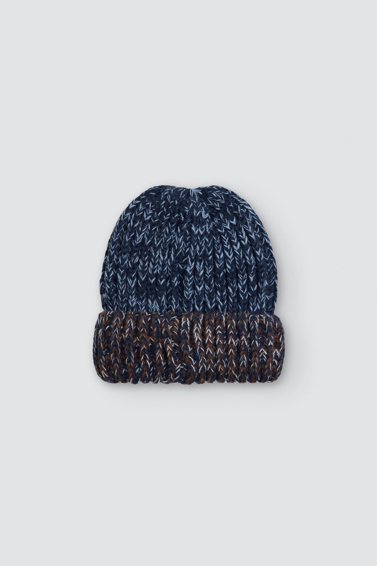 Bonnet homme en maille chinée