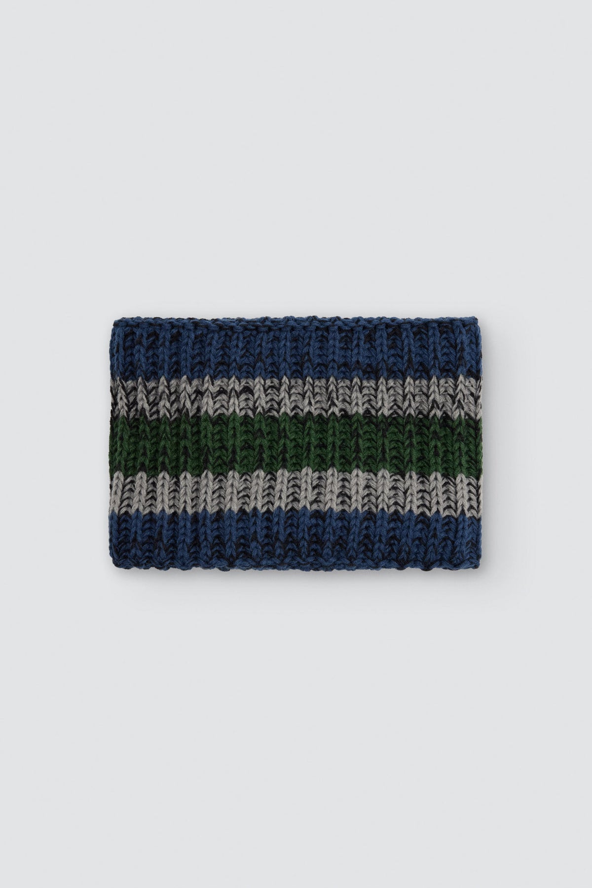 Tour de cou garçon en maille multicolore avec doublure polaire