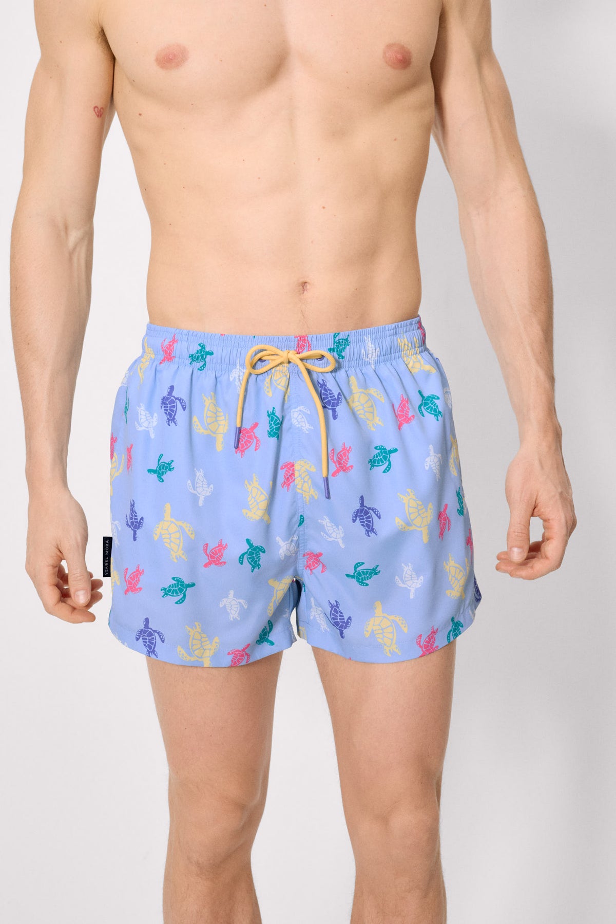 Bañador corto estampado tortugas multicolor - Ysabel Mora