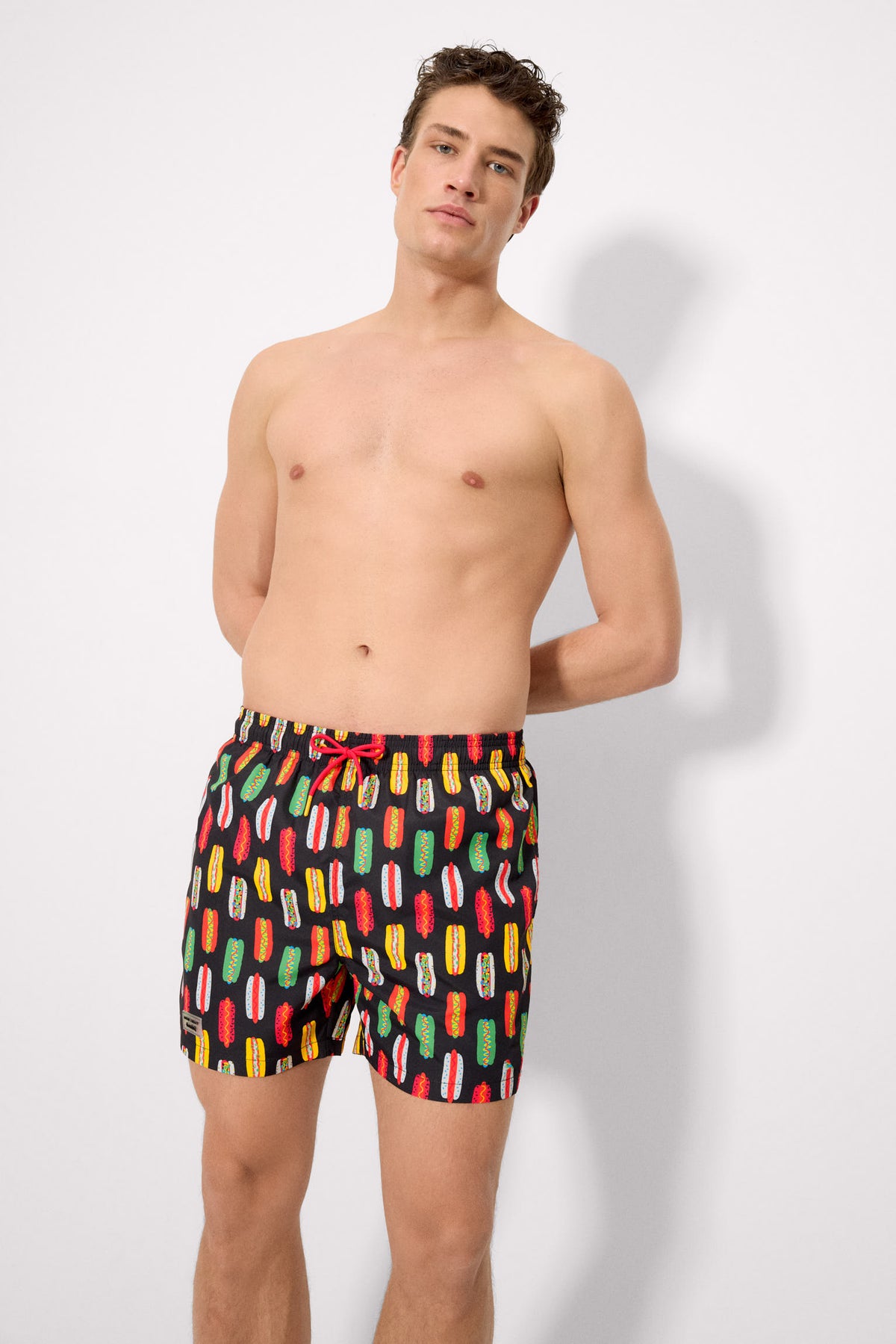 Bañador medio estampado hot dog multicolor Sockarrats - Ysabel Mora