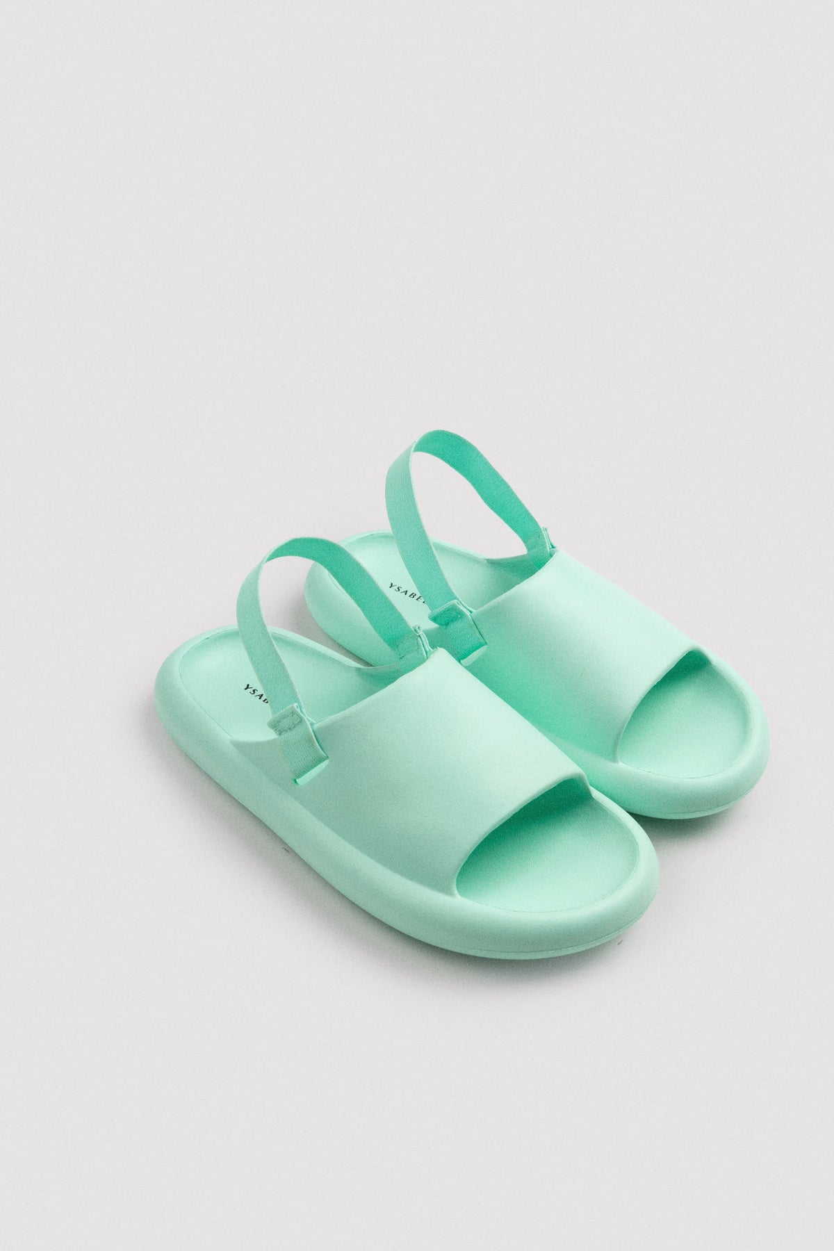 Chanclas infantiles verde - Ysabel Mora