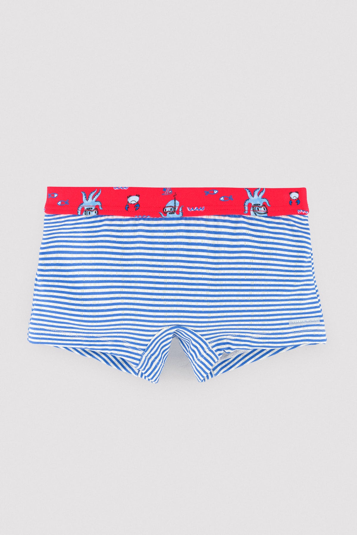 Bañador bóxer estampado pulpos y rayas - Ysabel Mora