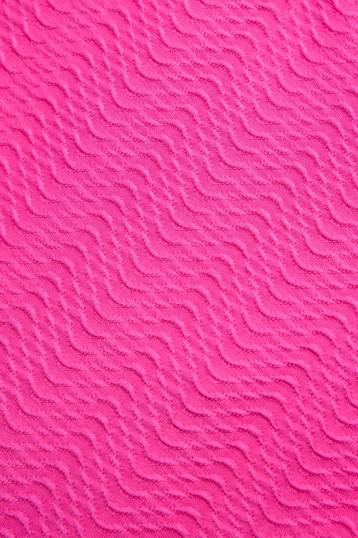Top bikini juvenil texturizado detalles lazos fucsia - Ysabel Mora