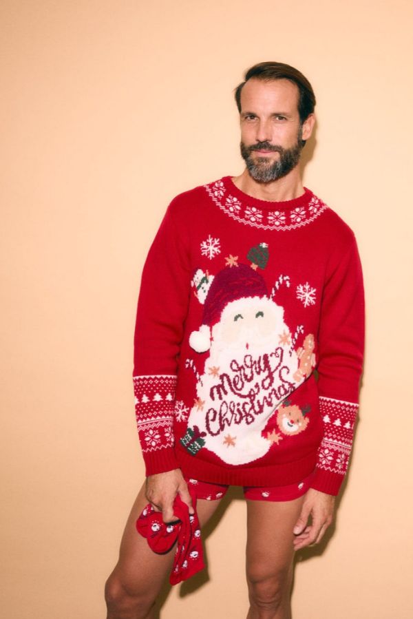 Jersey hombre navidad dibujo Papá Noel